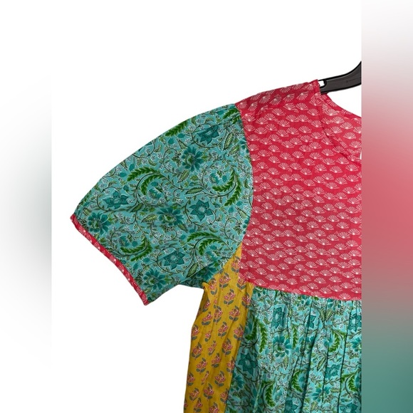 NWT Layerz Clothing Oh My Stars Mixed Print Short Sleeve 100% Cotton Top Size M - Picture 3 of 12